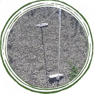 Photo d'une amarre utilisée en viticulture
