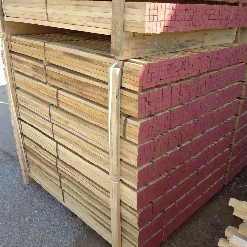 Photo d'une palette de marquants carrés avec le bout peint en rouge
